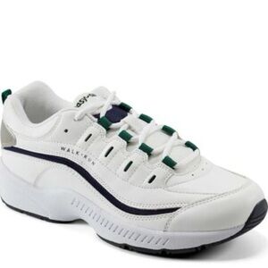 Easy Spirit White shoes   with Green Highlights. New